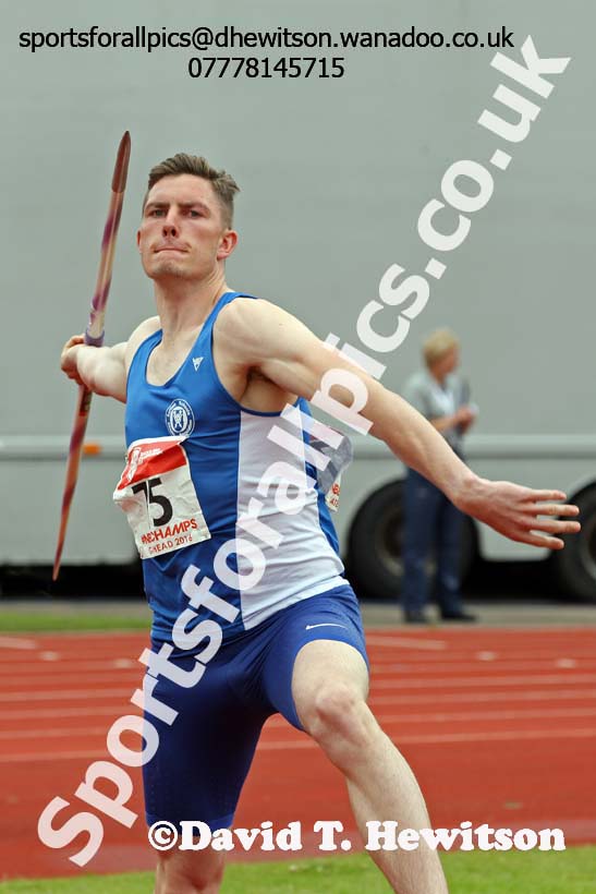 Senior boys javelin, English Schools Track and Field. Photo: David T. Hewitson/Sports for All Pics